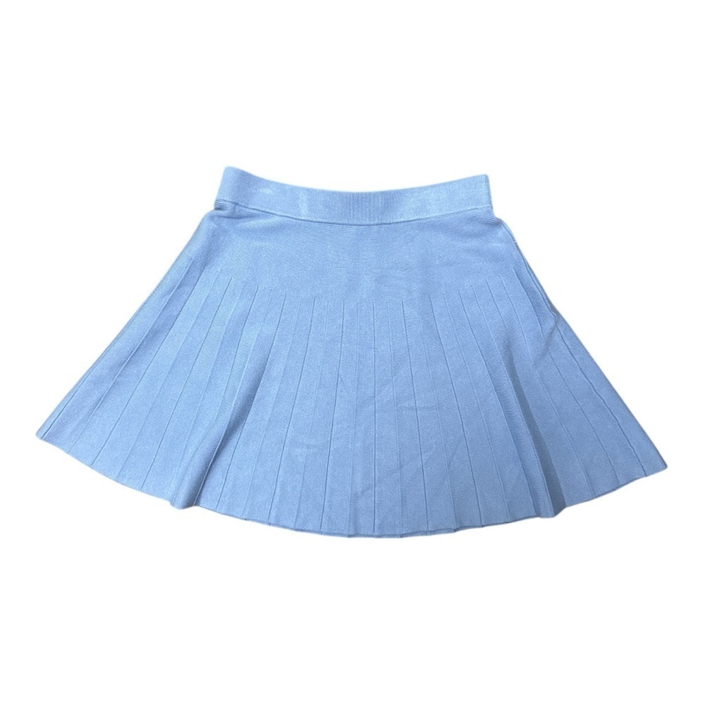 Pink Rose Blue A-Line Mini Skirt Casual
